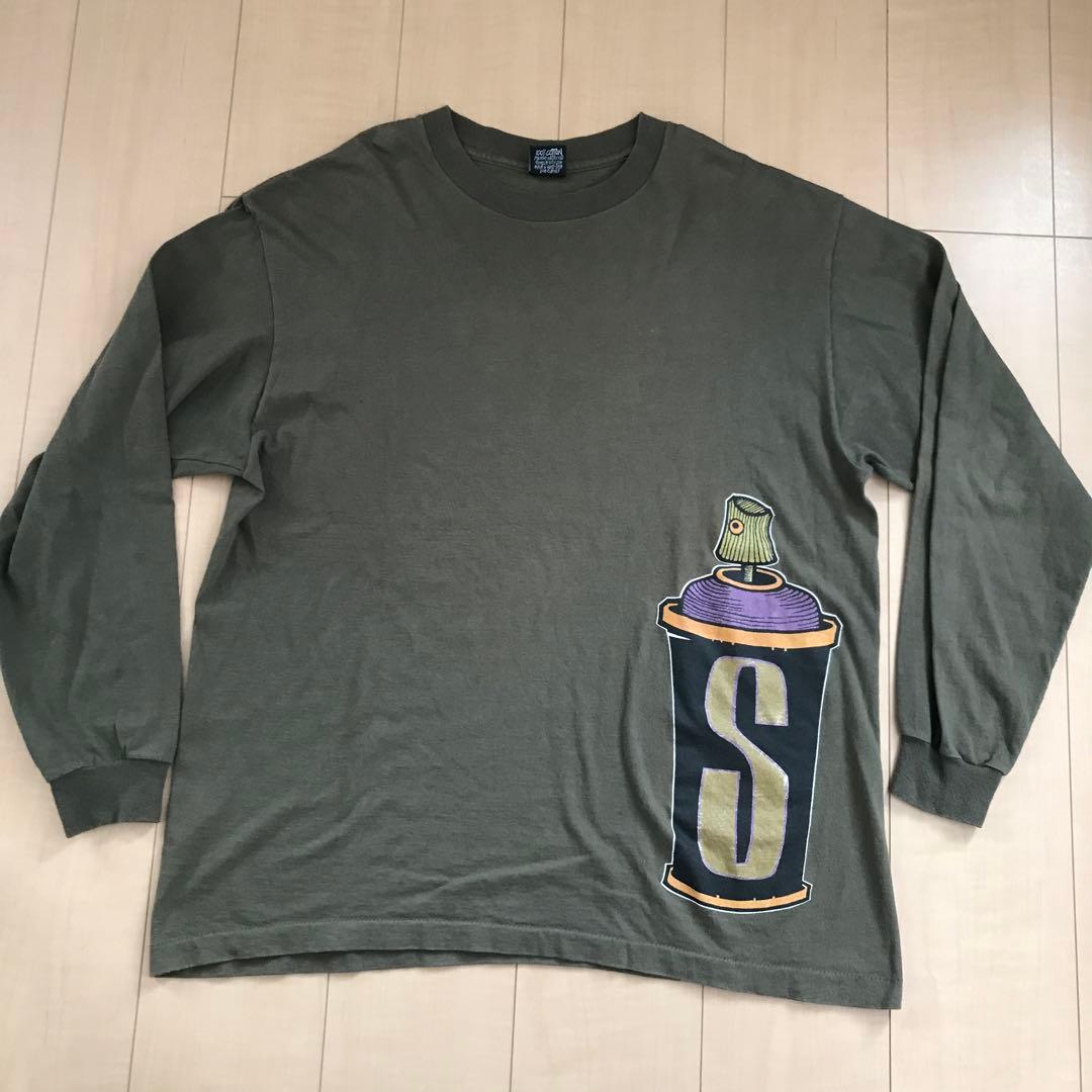 超レア ロンT スプレー缶 ステューシー stussy 80年代ヴィンテージ