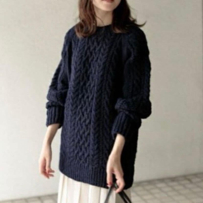 かぐれ 23AWペルーアランクルーネックニット kagure ネイビー 楽天市場】ペルーアランクルーネックニット／かぐれ（kagure） : 丸井