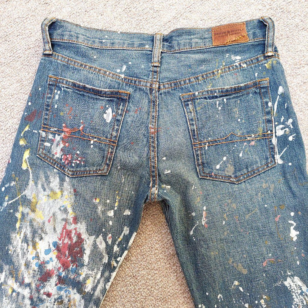 DENIM&SUPPLY RALPH LAUREN ペンキ デニム 24 美品 - メルカリ