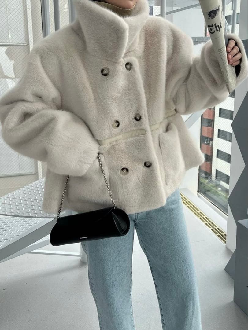 willfully ファーダブルブレストアウター