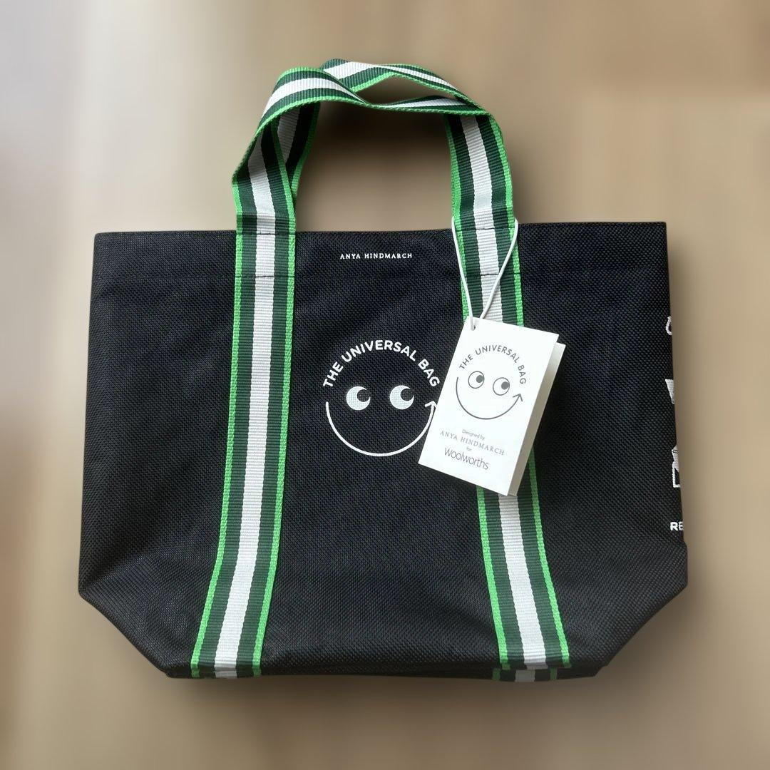 オーストラリア限定】アニヤハインドマーチ エコバッグ ミニ 黒 - メルカリ