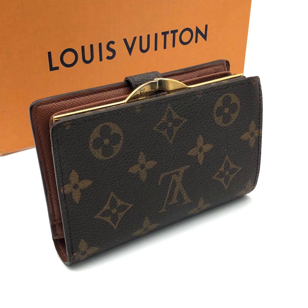 ルイヴィトン がま口 モノグラム コンパクト財布 ポルトフォイユ