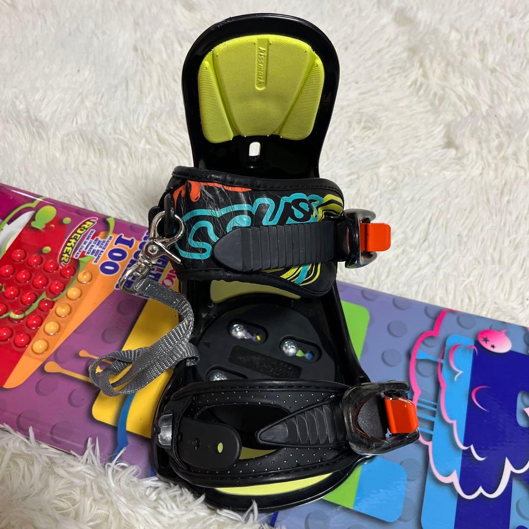 極美品】IGNIO ジュニア用スノーボード 100cm ビンディングセット