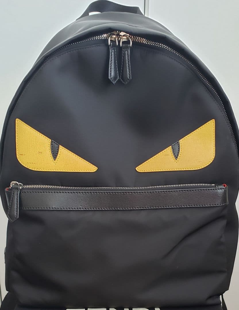 FENDI フェンディ モンスターバックパック 黒 中古・古着通販】FENDI (フェンディ) モンスターバグズバックパック