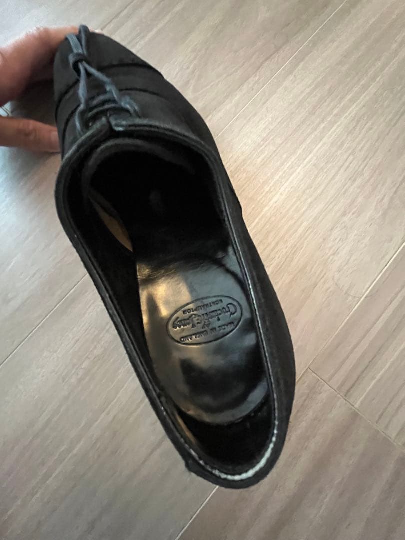 6Dクロケット＆ジョーンズ BELGRAVE 黒スエード ダイナイトソール