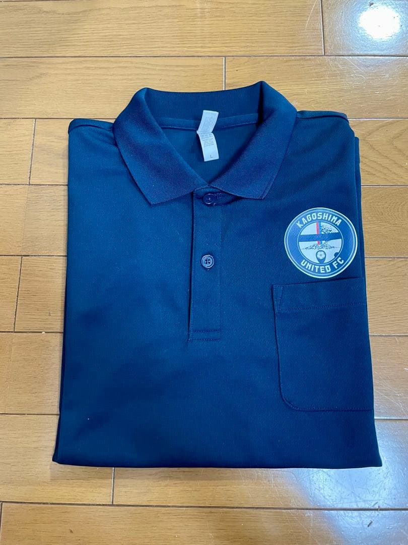 鹿児島ユナイテッド支給品 ポロシャツ ネイビー Lサイズ - メルカリ