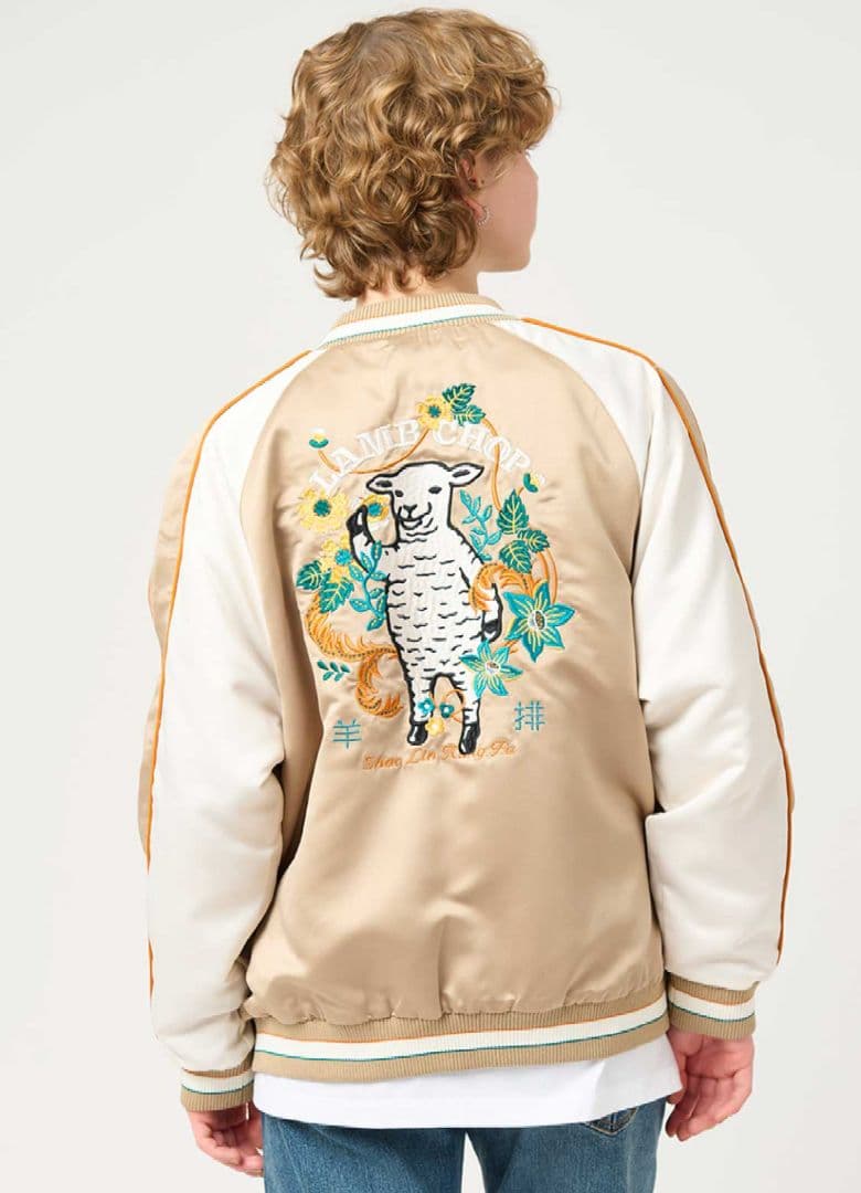 フラワーカンフーラムチョップ｜スカジャン 男女兼用 L 新品 - メルカリ