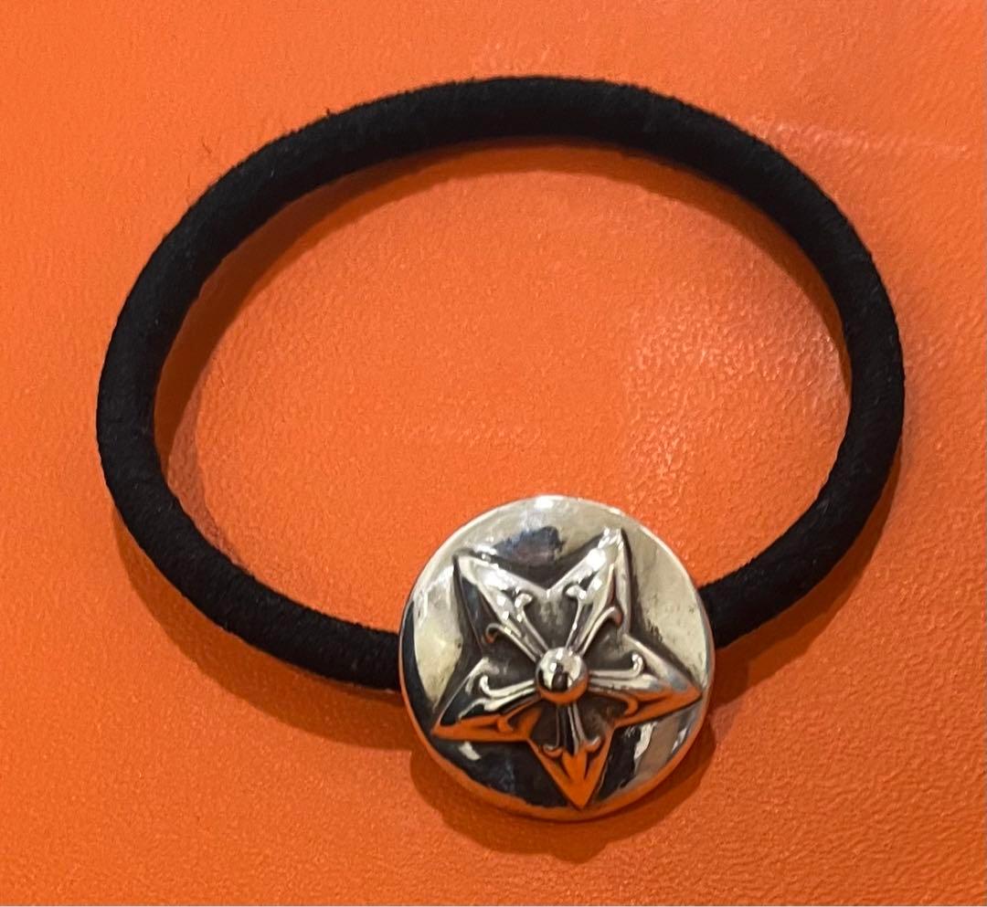 正規品　クロムハーツヘアゴム　コンチョ CHROME HEARTS（クロムハーツ） 【クロムハーツ】スターボタンヘアゴム