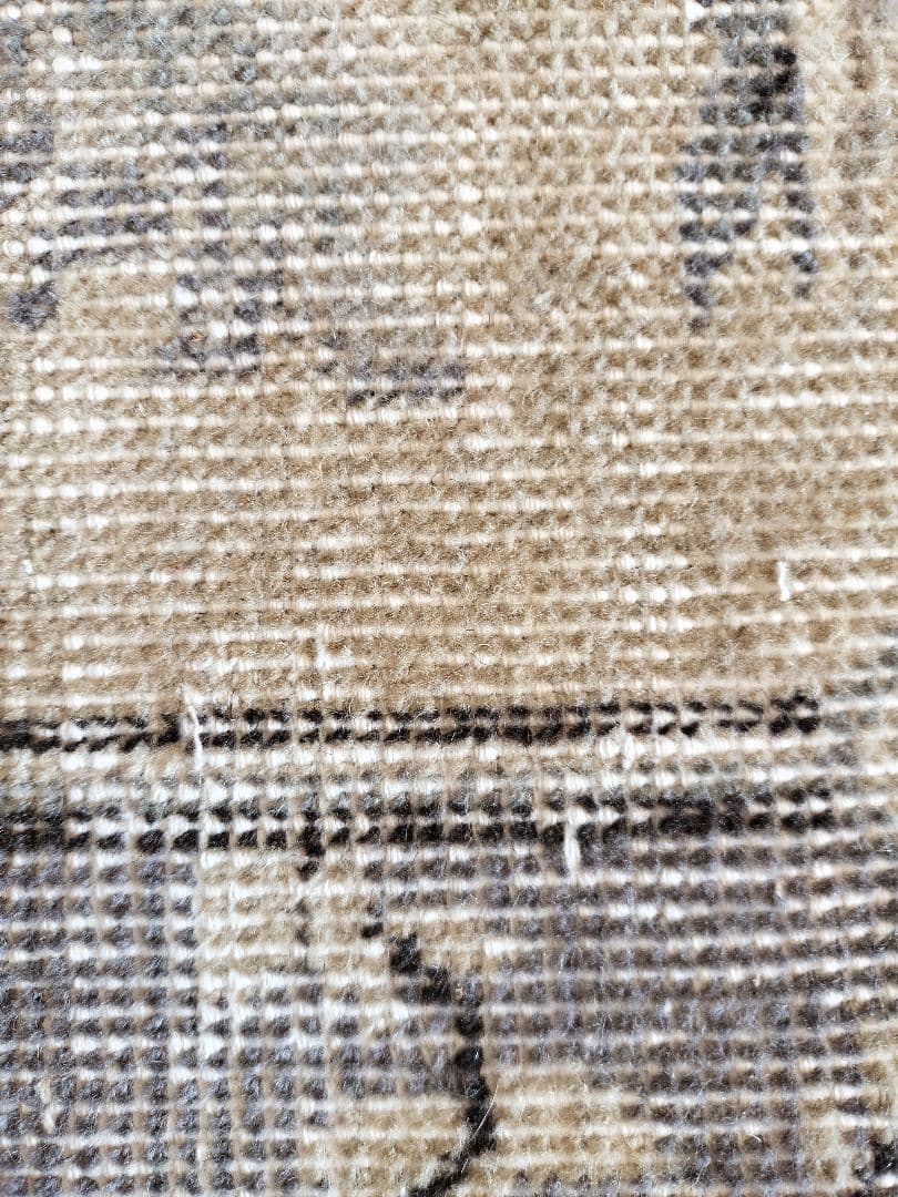 AYA ☆ セール中様専用】淡いグレーとクリームの淡色ラグ No.617