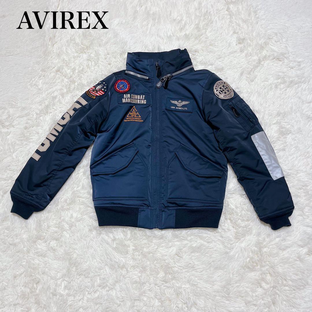 AVIREX トップガン MA-1 フライトジャケット 2way ネイビー M AVIREX（アヴィレックス） ma1 ma-1 「VINTAGE LINE」MA-1 ”TOP GUN