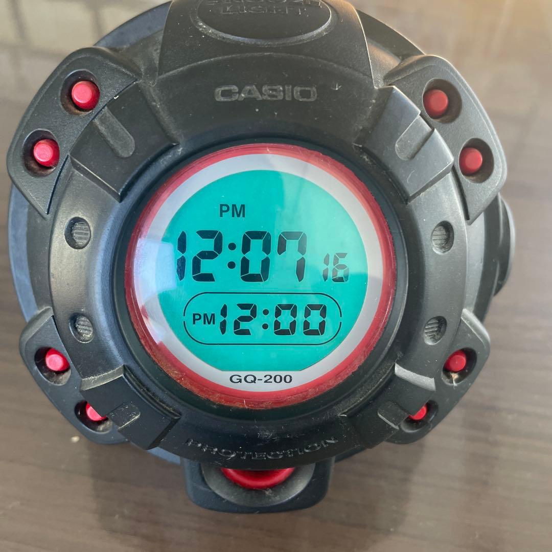 GQ-200 CASIO G-SHOCK カシオ 赤 目覚まし時計 - メルカリ