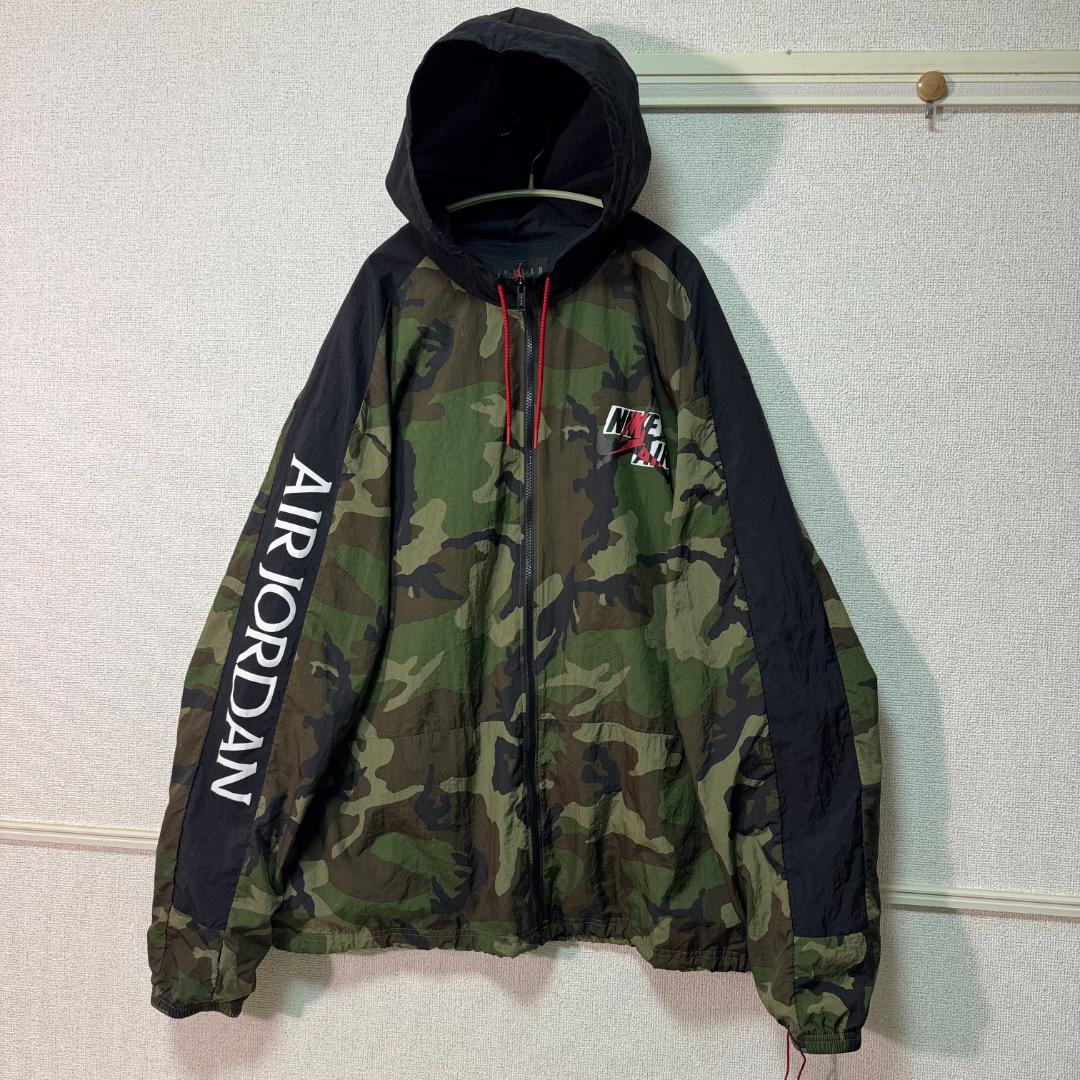 NIKE AIR JORDAN ナイロンジャケット 迷彩 カモフラ 希少 3XL - メルカリ