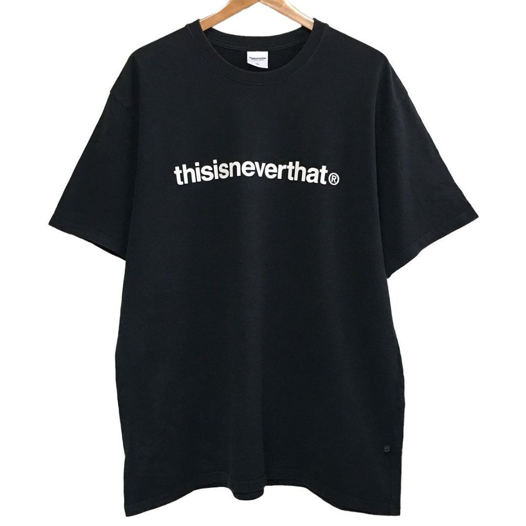 thisisneverthat ネバザ ロゴTシャツ 半袖 ブラック XL - メルカリ