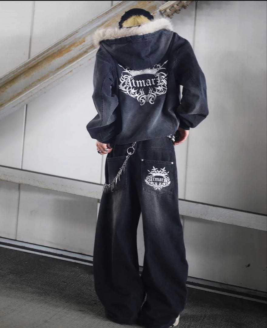 新品 ATMARK デニムジャケット セットアップ ATMARK デニムジャケット gジャン 「2サイズ展開 / UNISEX 」ATMARK