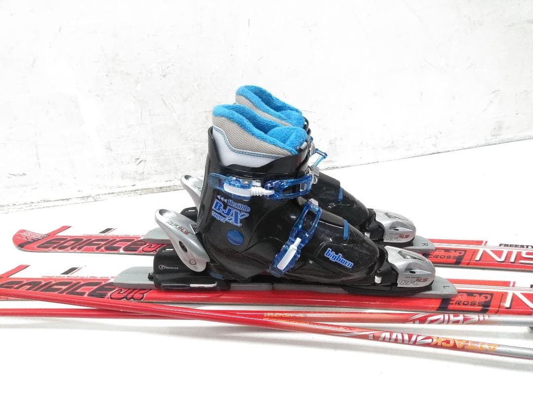 ジュニアスキー4点セット ニシザワ 130cm BIGHORN 22.0cm