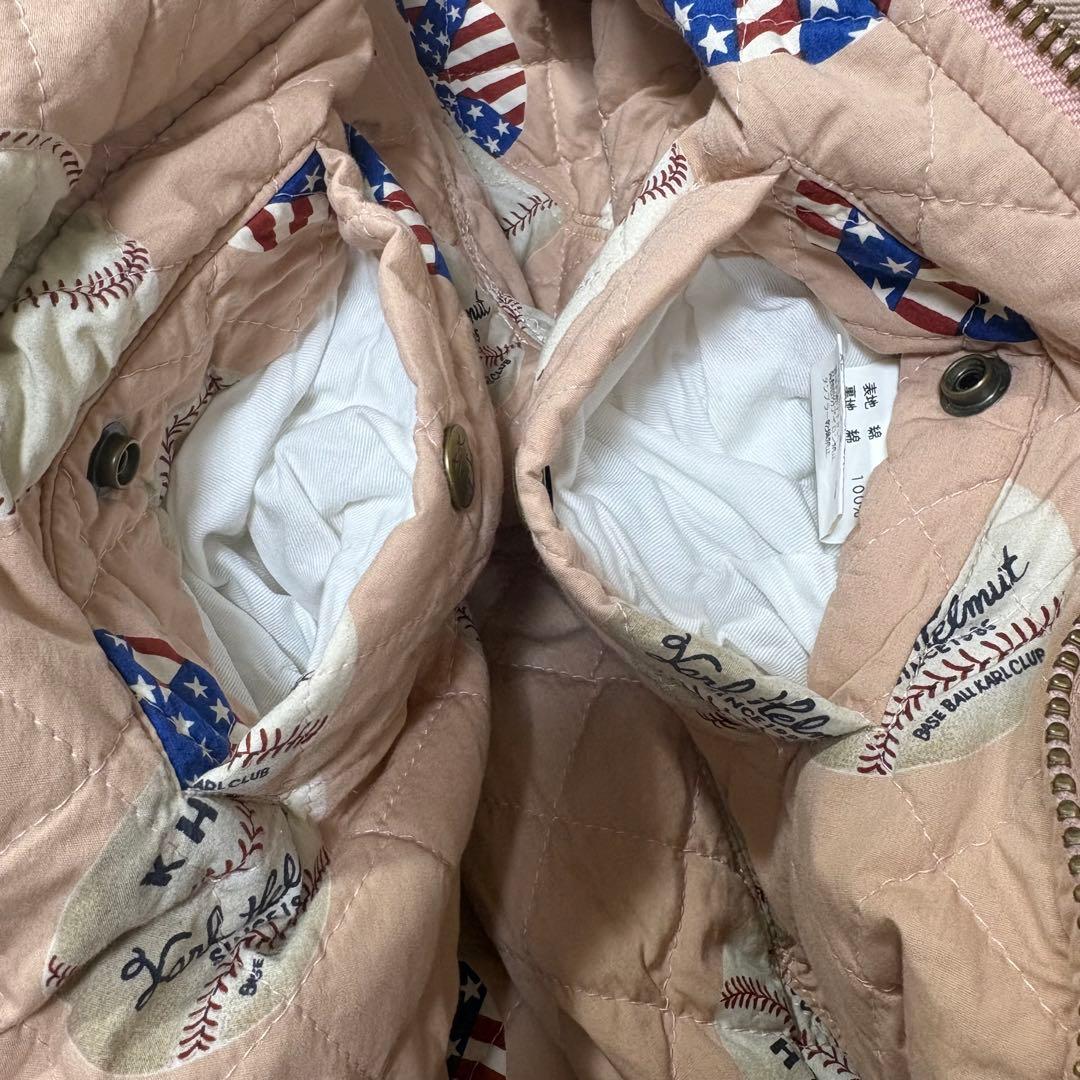 カールヘルム ピンクハウス MA-1 キルティング 中綿 野球 ピンク M