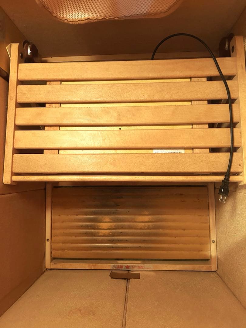 よもぎちゃんさがのサウナ遠赤外線温浴機動机付きマット4点・取説付・レア