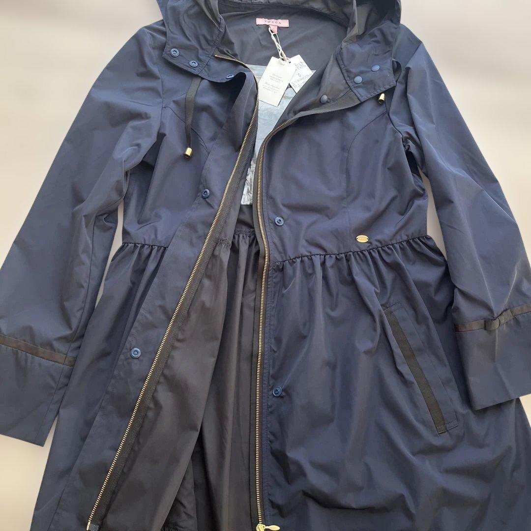 トッカ 】トレンチコート Aライン リボン スプリングコート さくら色