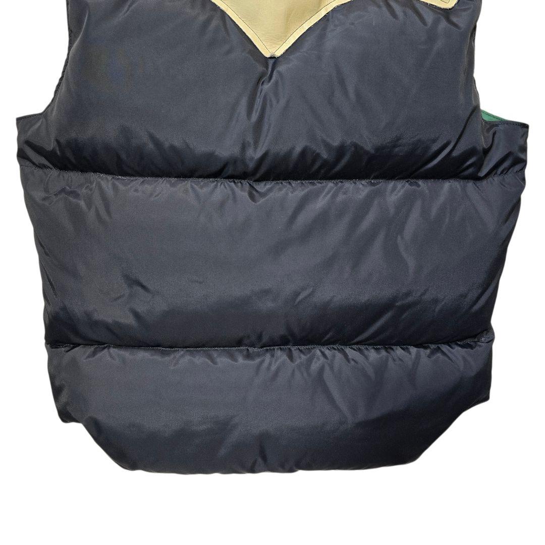 ロッキーマウンテンフェザーベッド ウエアハウス ダウンベスト 馬革 黒