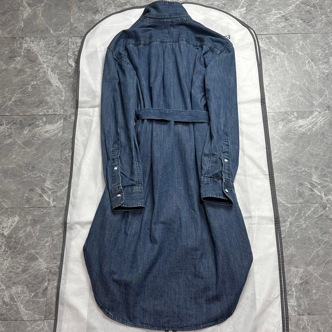 極美品♡25年品 ラルフローレン デニムシャツワンピース ベルト ポニー