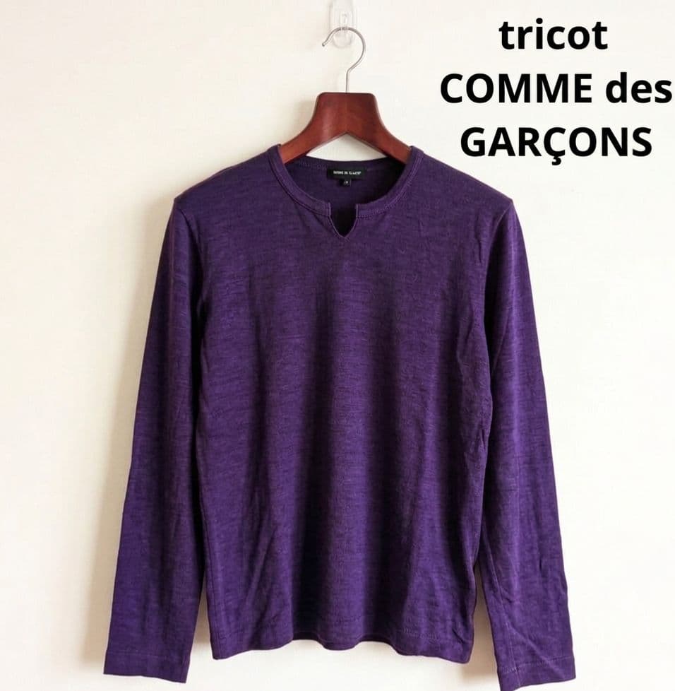 tricot COMME des GARÇONS ウール長袖キーネックカットソー - メルカリ
