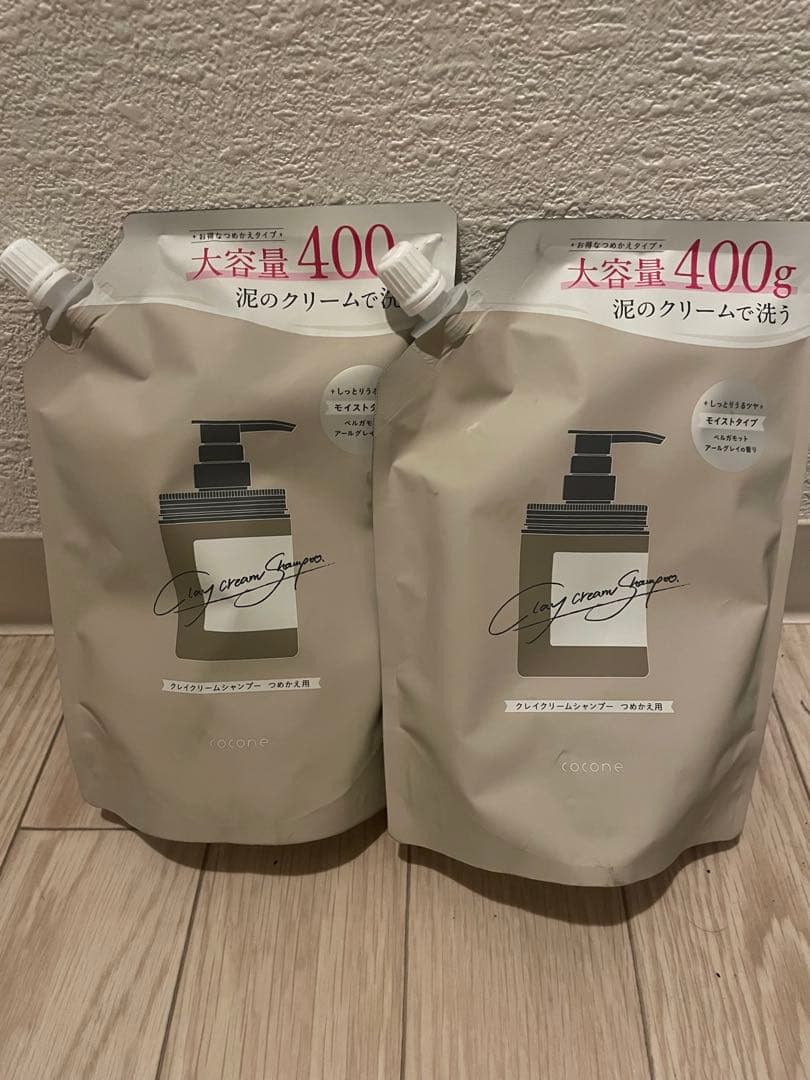 ココネ クレイクリームシャンプー400g モイストタイプ2個セット - メルカリ