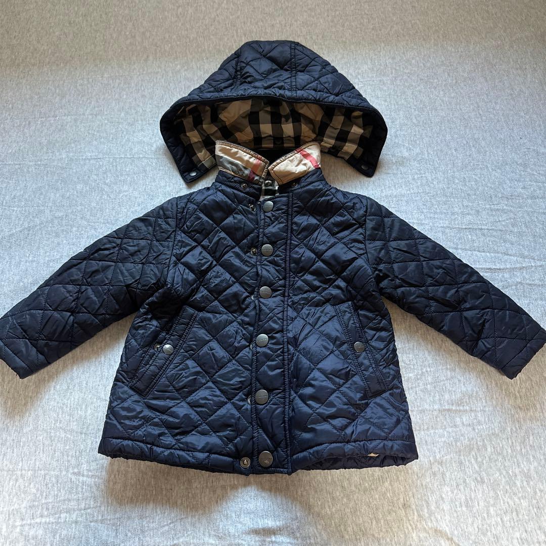 バーバリーチルドレン キルティングコート ネイビー 12M 80cm - メルカリ