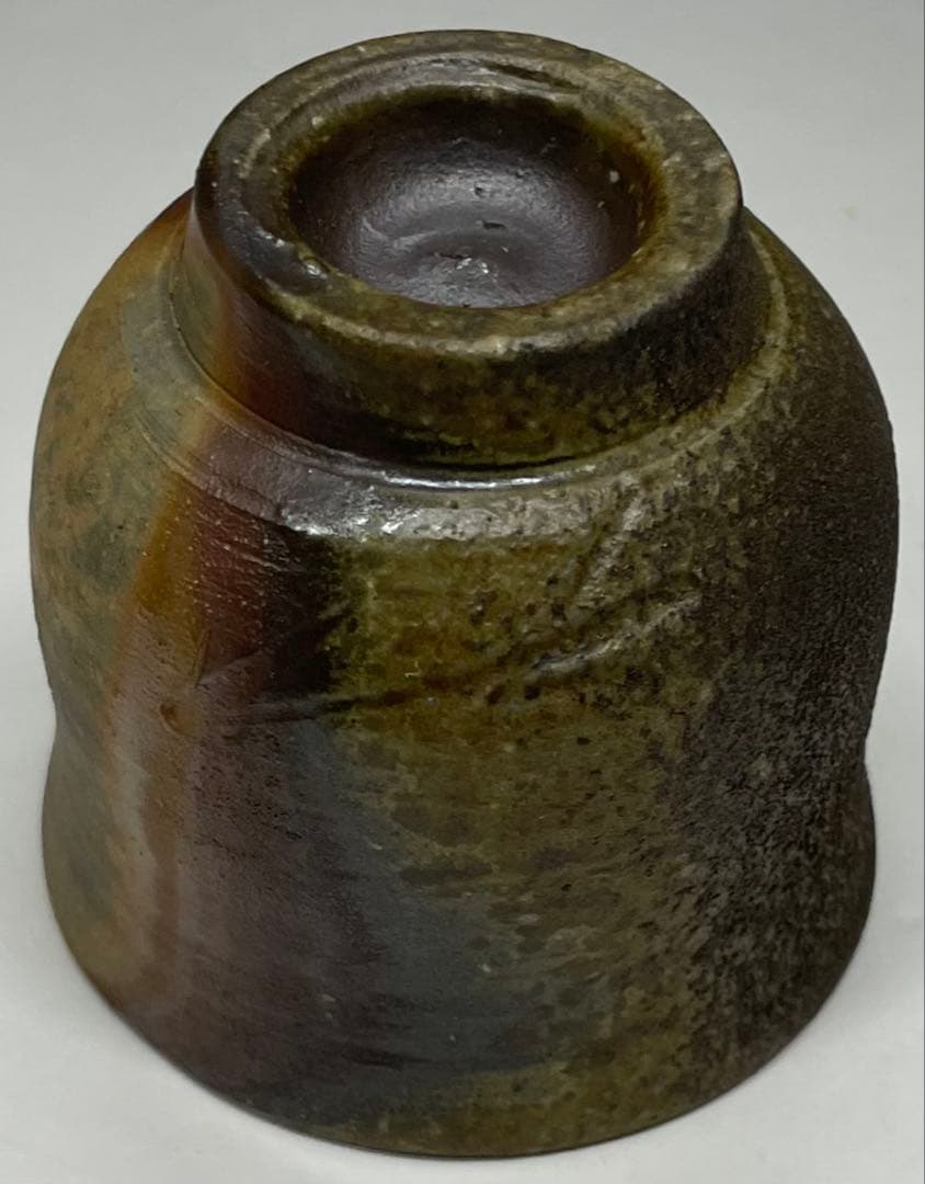 人間国宝 藤原雄 備前酒杯 ぐい呑 備前焼 共箱 共布 栞 y66