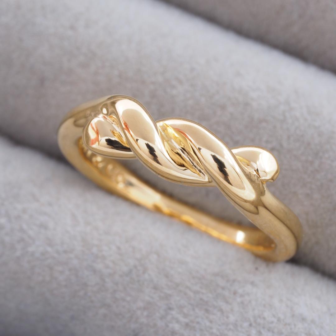 ティファニー リング ツイスト 13号 K18YG - メルカリ