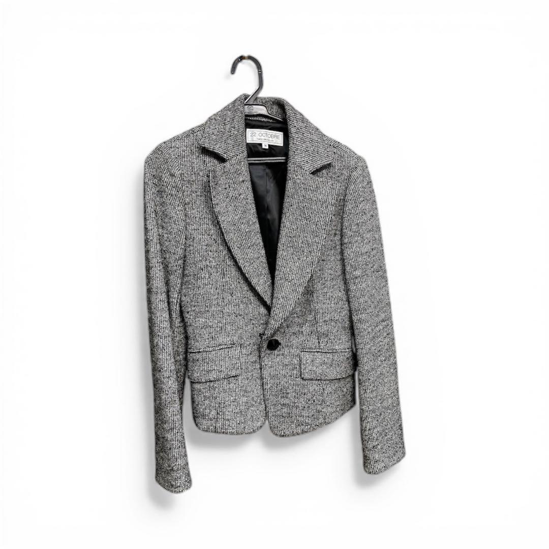 美品 卒入園式 22 OCTOBRE グレー テーラードジャケット 36 - メルカリ