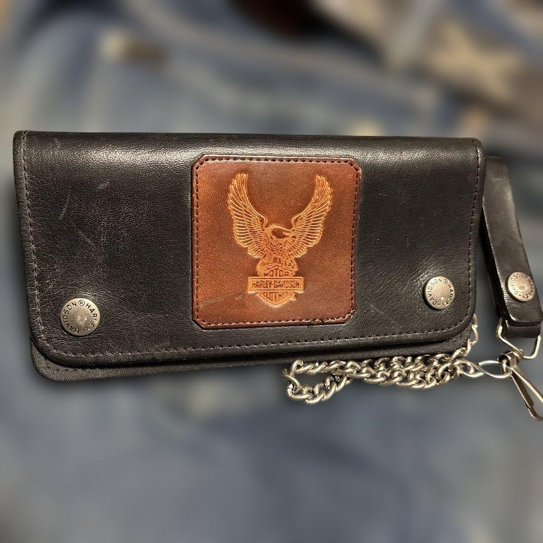ヴィンテージ ハーレーダビッドソン トラッカーウォレット ブラック