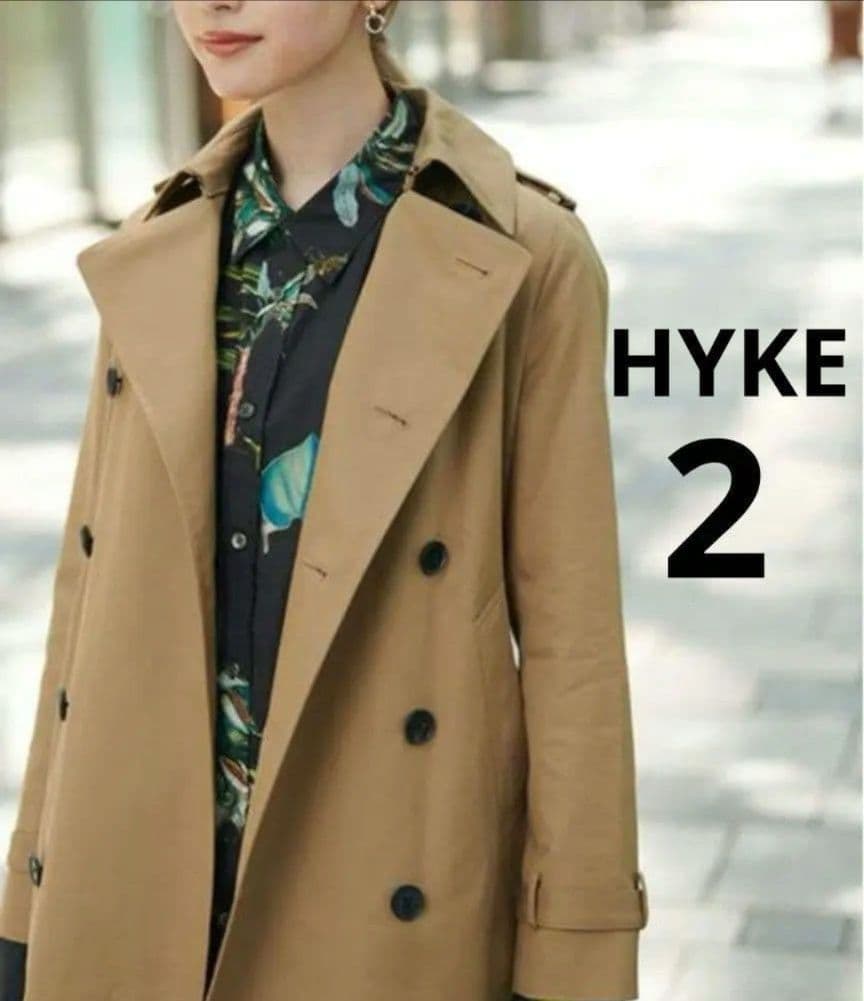 HYKE ハイク トレンチコート タイトフィット 2 Mサイズ - メルカリ
