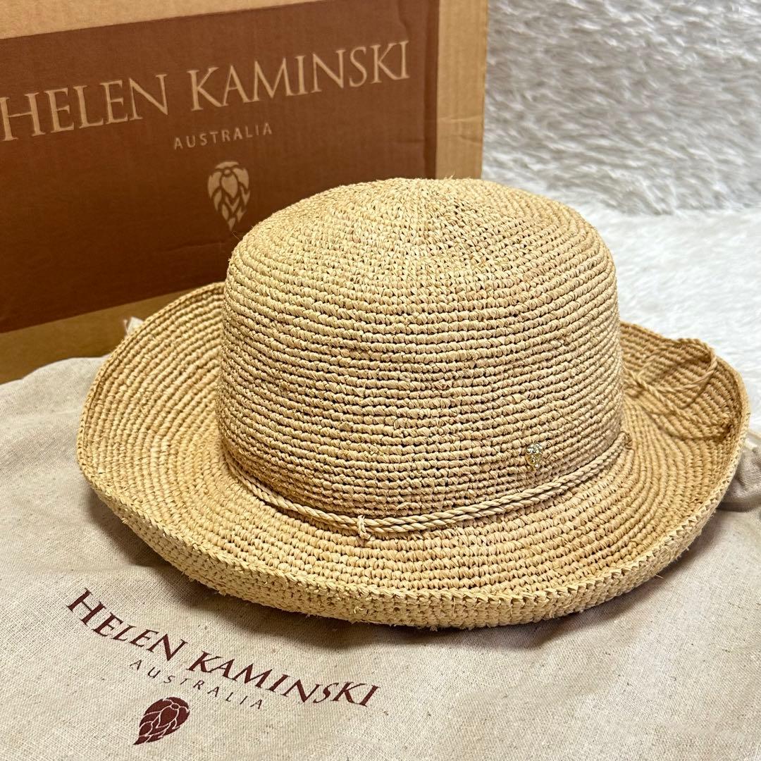 【未使用】ヘレンカミンスキー ハット 麦わら帽子 ラフィア100% 未使用】ヘレンカミンスキー ハット 麦わら帽子 ラフィア100% - メルカリ