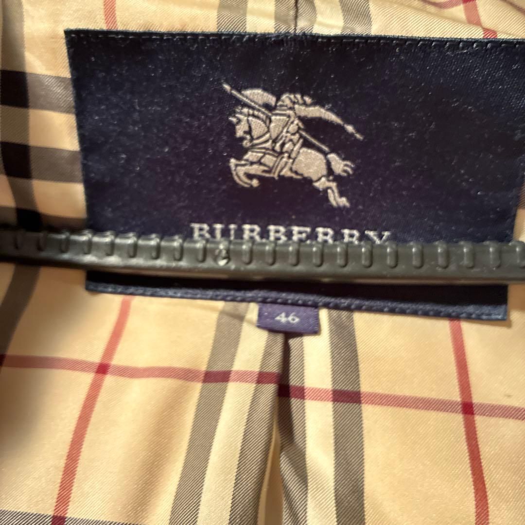 バーバリーロンドン ダウンコート 46 カーキ ゴールド フォックス