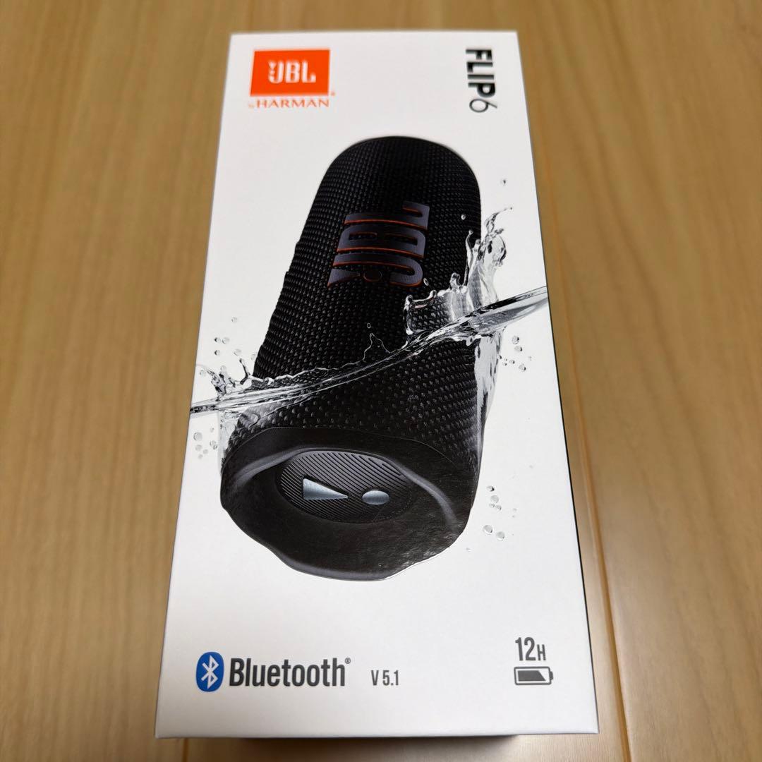 新品未開封】JBL FLIP6 Bluetoothスピーカー 防水 ブラック - メルカリ