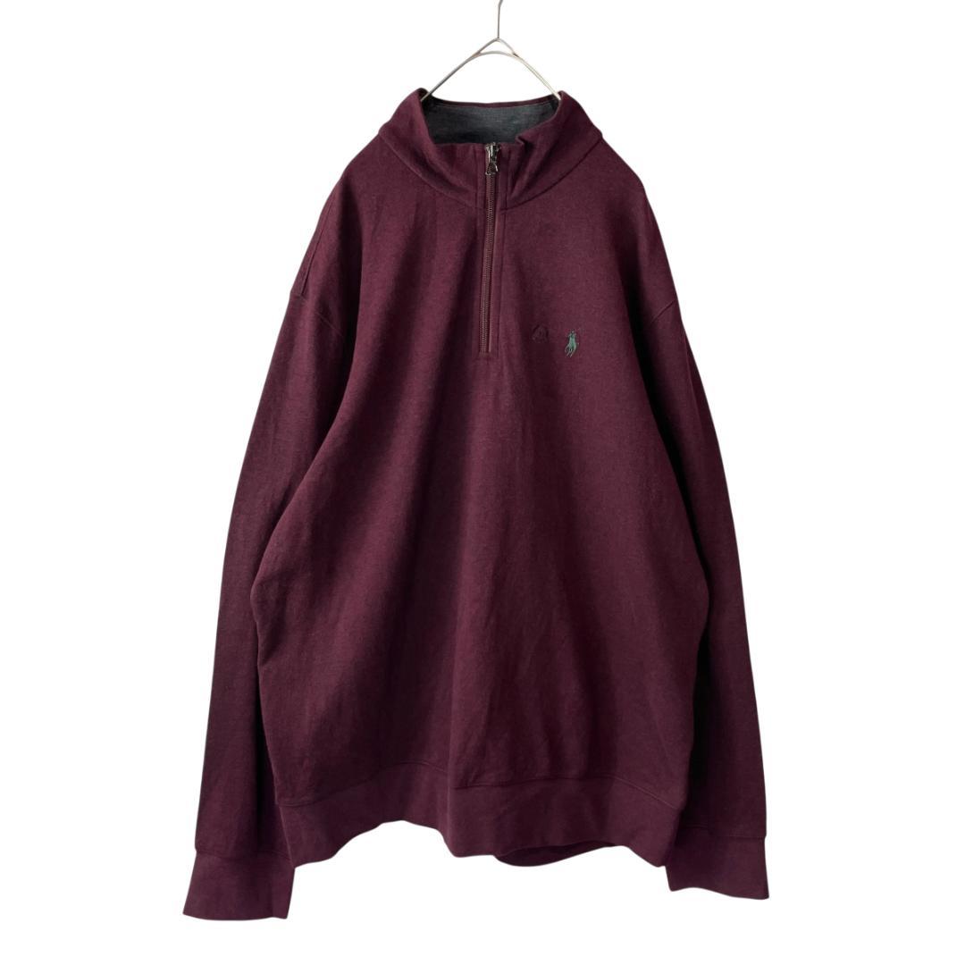 ポロラルフローレン ワンポイント ハーフジップ スウェット バー