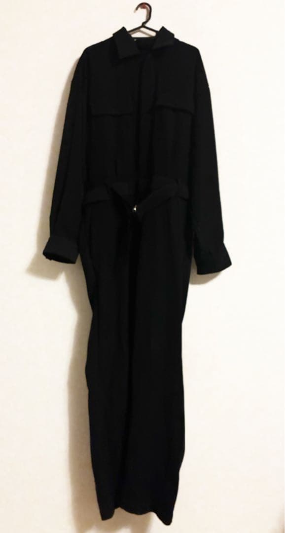 UNITED TOKYO ドレープジャンプスーツ オールインワン 黒 ドレープジャンプスーツ（サロペット/オーバーオール）｜UNITED TOKYO