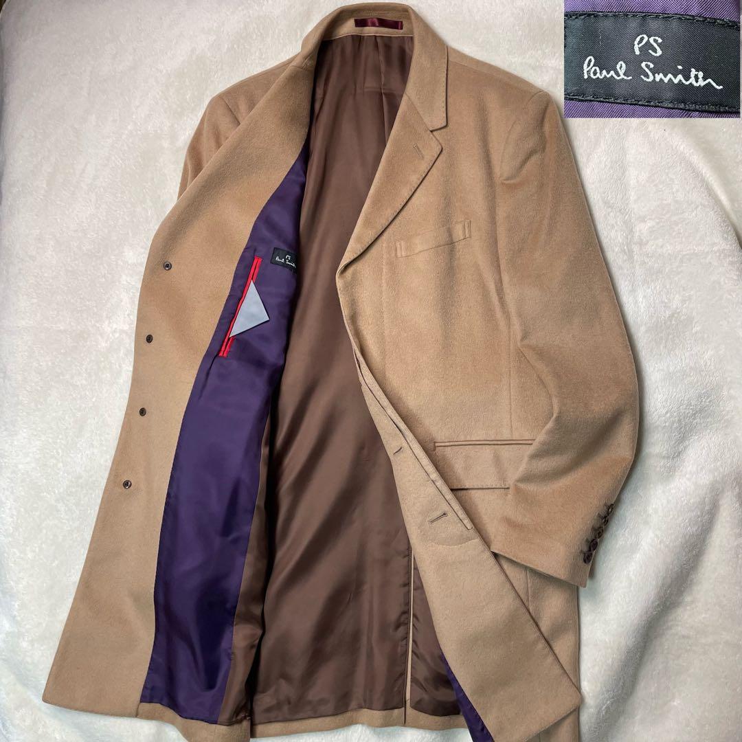 Paul Smith ポールスミス カシミヤ100 ベージュ ダブル チェスター 中古・古着通販】Paul Smith COLLECTION (ポールスミス コレクション