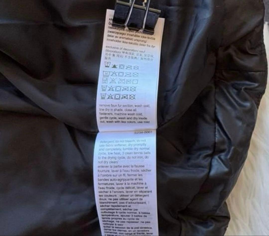 未使用タグ付き 訳あり カルバンクライン ロングダウンコート Sサイズ
