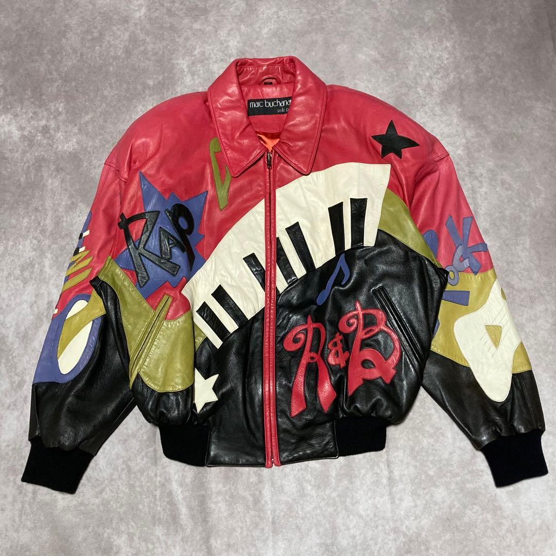 希少 ペレペレ pelle pelle レザージャケット 革ジャン 音楽 ピアノ