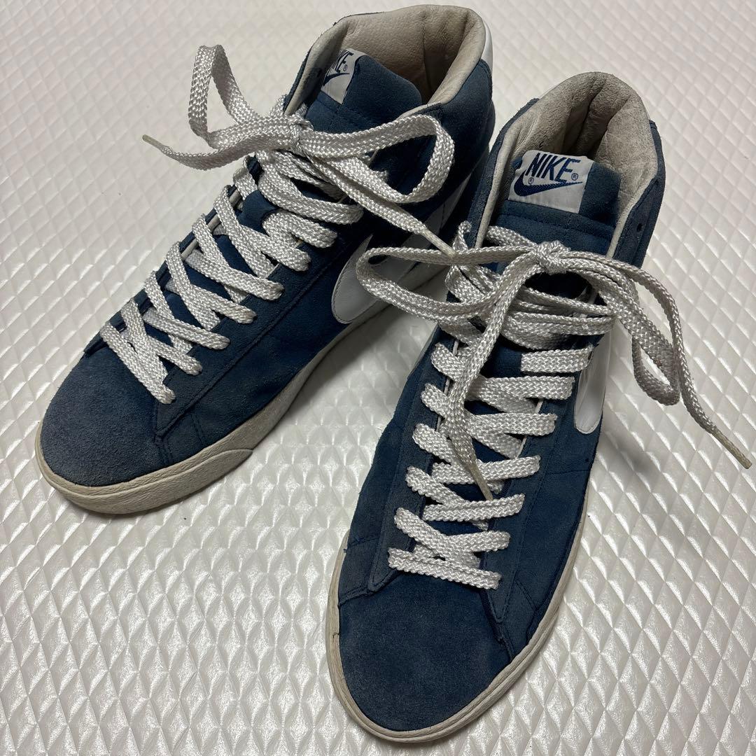 NIKE BLAZER MID 73 ナイキ ブレザー ブルー スニーカー 中古 - メルカリ