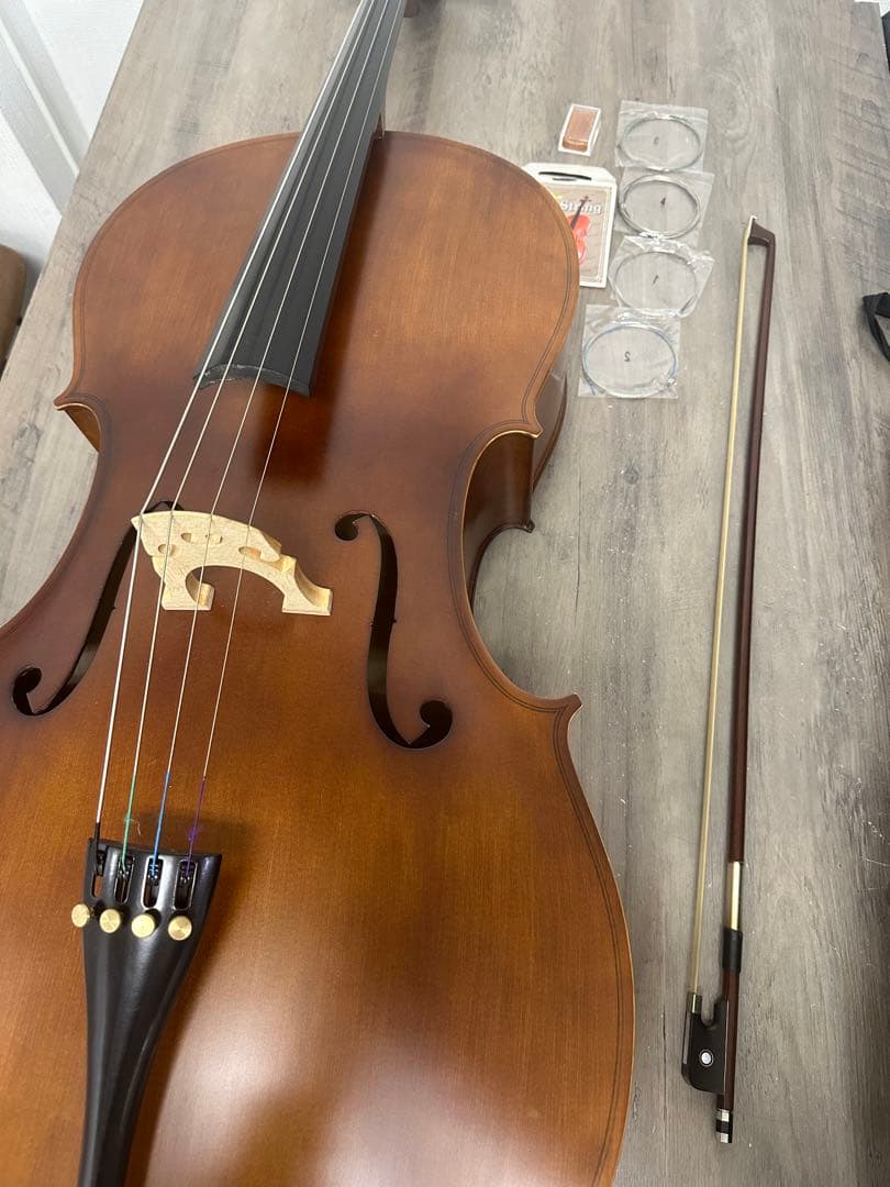 美品！Hallstatt ハルシュタット　チェロ　ケース美品有り Hallstatt ハルシュタット チェロ HC-450 入門セット〔大型荷物 沖縄