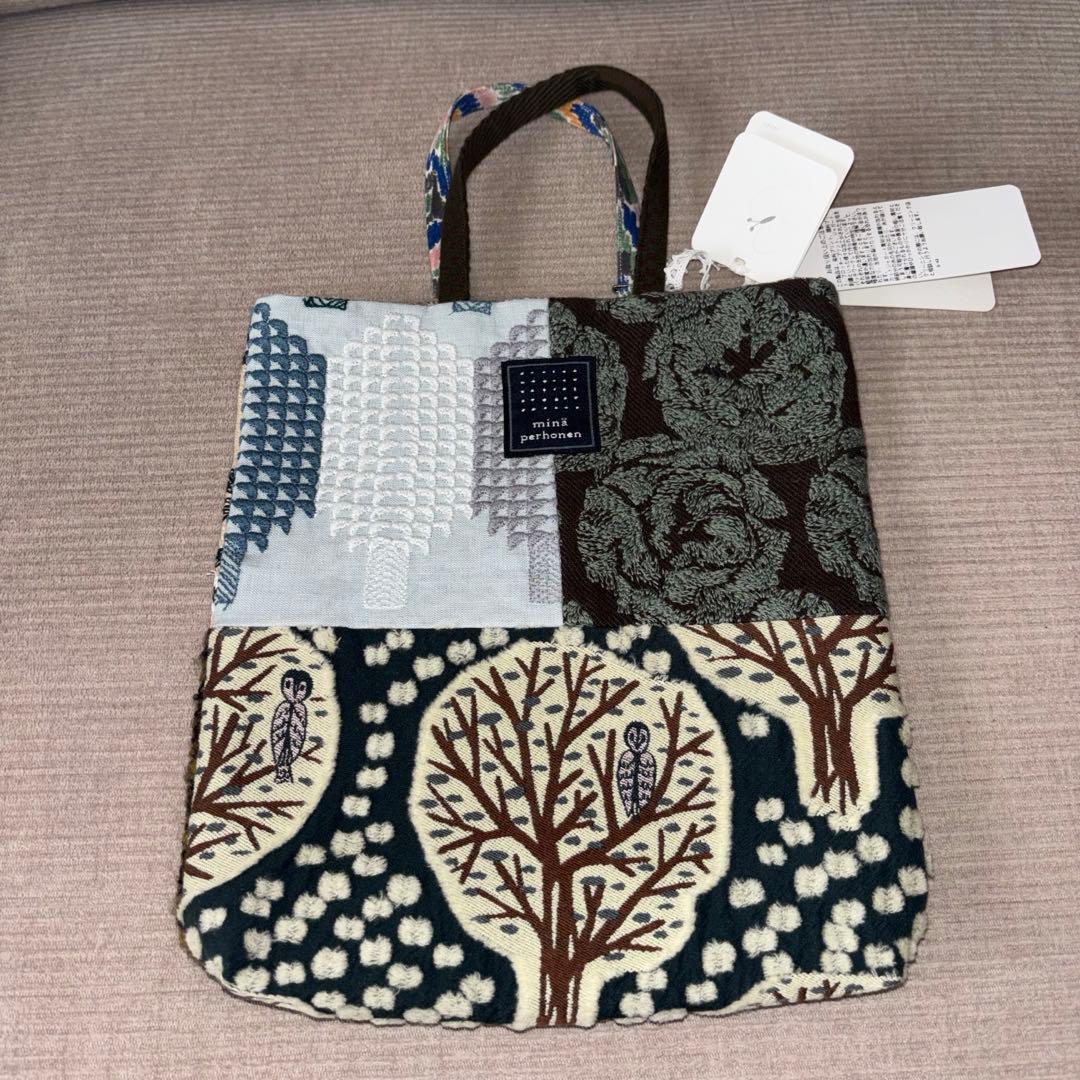 新品タグ付 ミナペルホネン ピース トーストバッグ pollot トートバッグ 新品タグ付 ミナペルホネン ピース トーストバッグ pollot トート