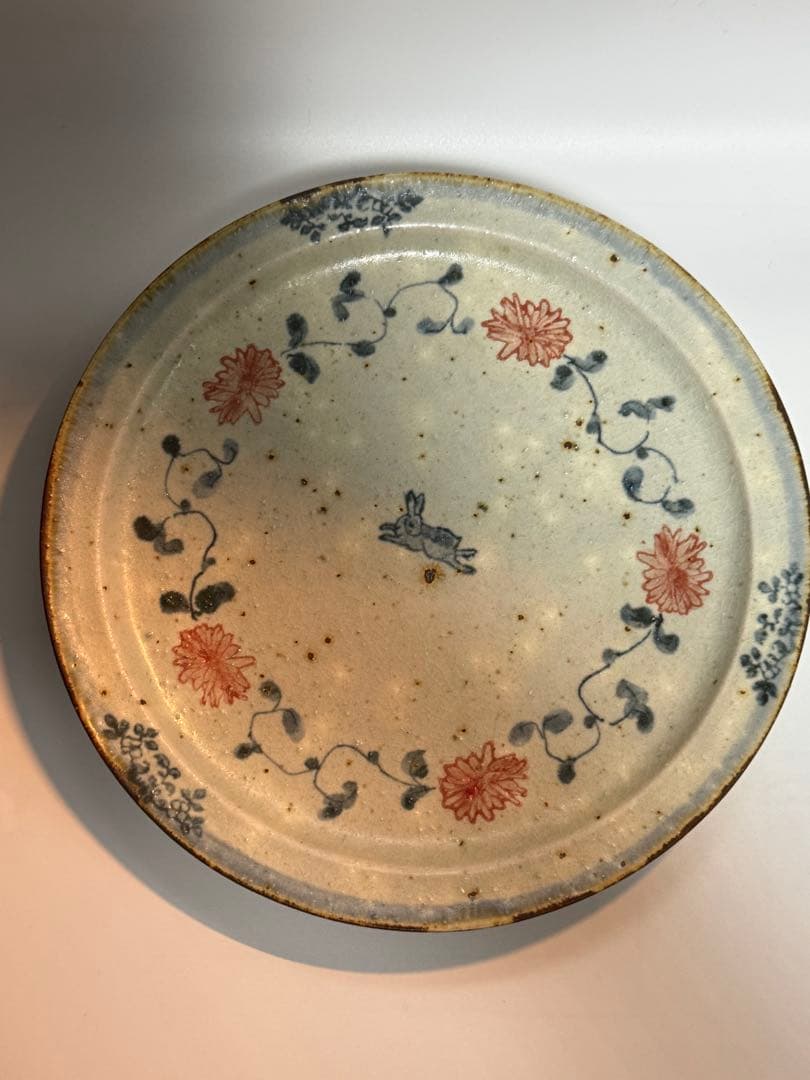 新品未使用　送料込　コウホ窯　市野吉記　丸皿　22.5cm