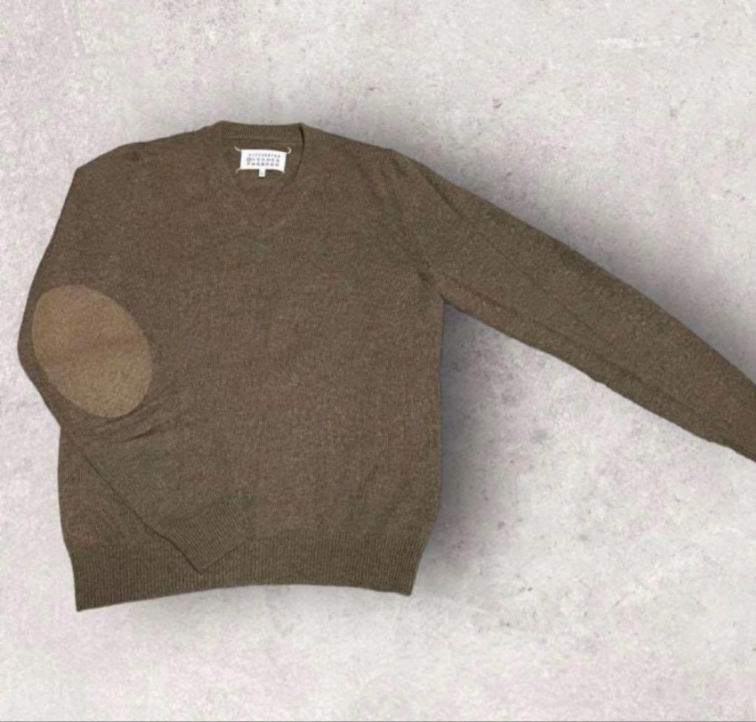 美品 Maison Margiela エルボーパッチ ウ ニット 最終値下げ - メルカリ
