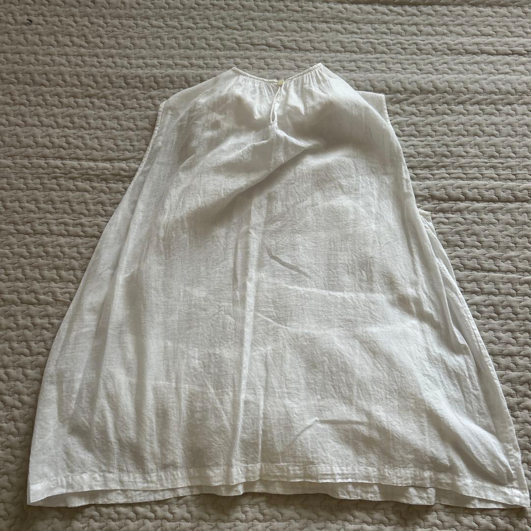 45R カディコットン フリル ブラウス