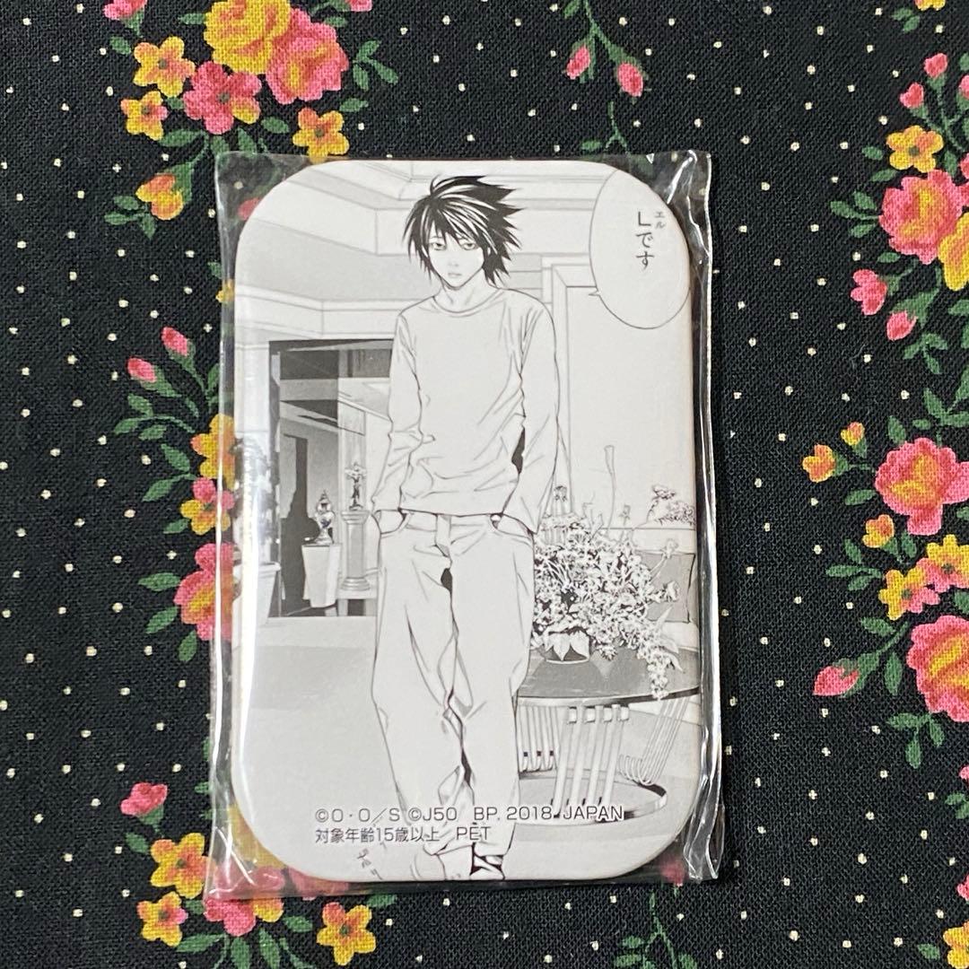 DEATH NOTE ジャンプ50周年 スクエア 缶バッジ L エル