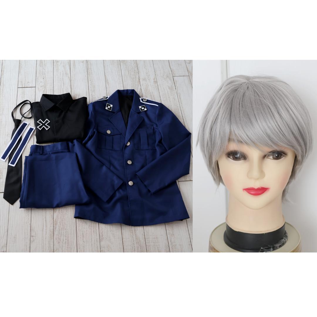ヘタリア　プロイセン　軍服　衣装＋ウィッグ（クラッセ製）　M Amazon.co.jp: コスプレ衣装 Axis powers ヘタリアプロイセン 軍服
