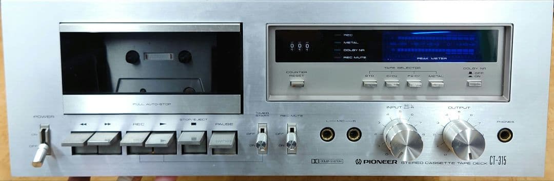 ●◯Pioneer CT-315 カセットデッキ 整備済み・1年保証】 PIONEER CT-315 カセットデッキ - メルカリ
