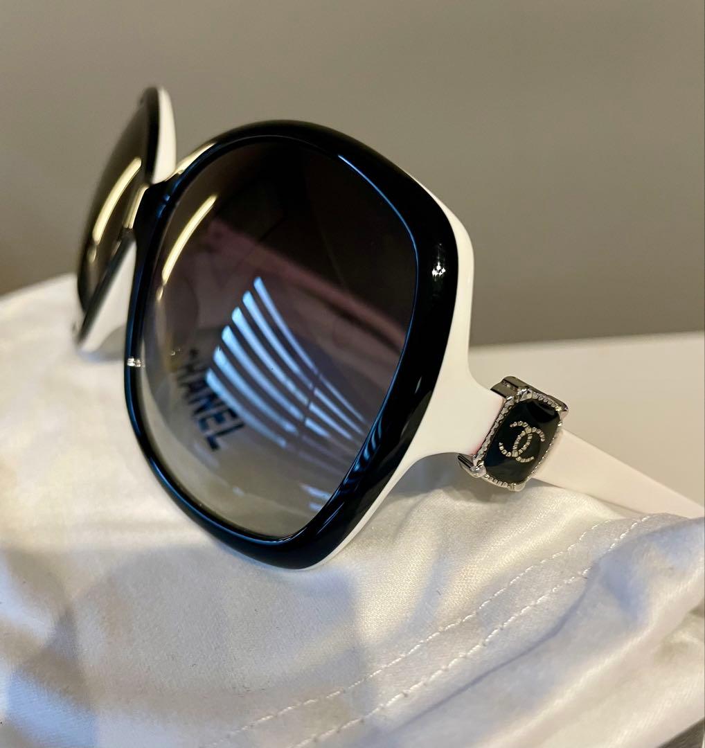 正規店購入▪️CHANELサングラス▪️一式揃い▪️モノトーン▪️ブラック ホワイト CHANEL Sunglasses: Shield Sunglasses, nylon — Fashion | CHANEL